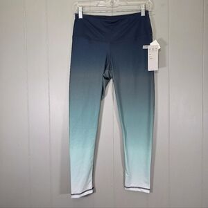 Z By Zella High Waist Blue Wander Soft Ombre Print Legging Size S